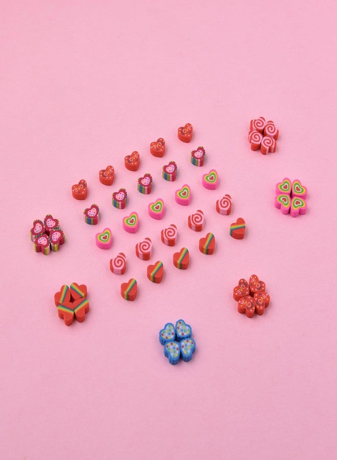 Jsehchya 400 pcs Mini Fun Cute Heart Erasers for Kids Bulk,Back to School Party Gifts Valentine's Day Gifts(Heart erasers) - Image 4
